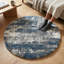 Tapis d'intérieur bleu à poils longs Alban-671491935