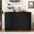 Modern 89.7'' Extendable Dining Table Rectangle Sideboard with Storage-1479567859