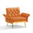 Zianny Velvet Accent Chair with Ottoman-673816102