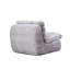 Chaise en velours côtelé gris avec chaise ergonomique pour soulager les maux de dos
