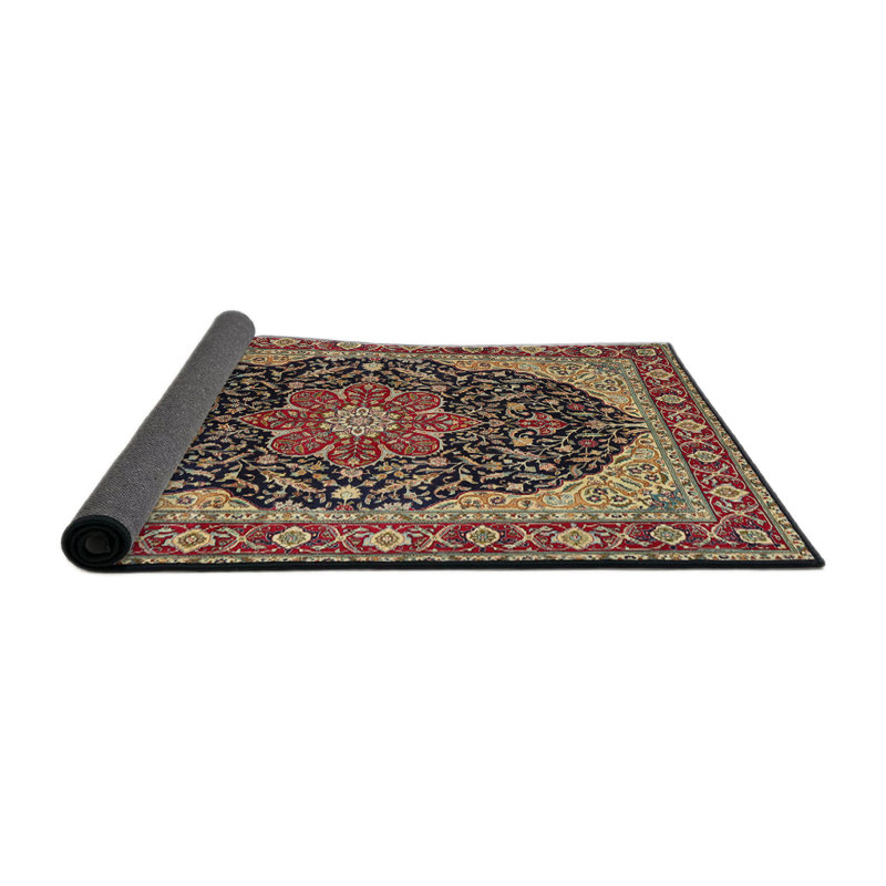 Tapis décoratif brun oriental Dannielle, Rond 5 pi