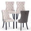 Dining Chairs, Upholstered High-end Tufted Dining Room Chair with Nailhead Back Ring-511006616-511006619-531111163