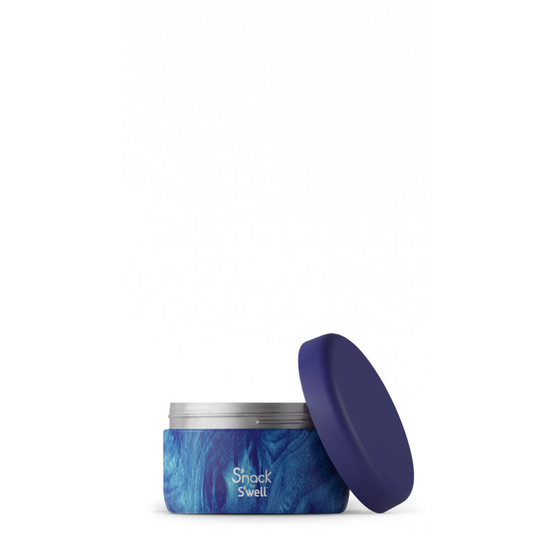S'nack by S'well Stainless Steel Food Container, Azure Forest