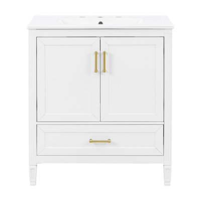 Meuble-lavabo de 30 po avec lavabo en céramique