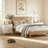 Large 3 Drawer Nightstand With Solid Wood Knobs,Set Of 2
