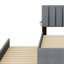 Lit plateforme tapissier avec lit gigogne-654439026
