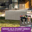 Balconera 154.5cm W 680L Resin Lockable Deck Box-124571137