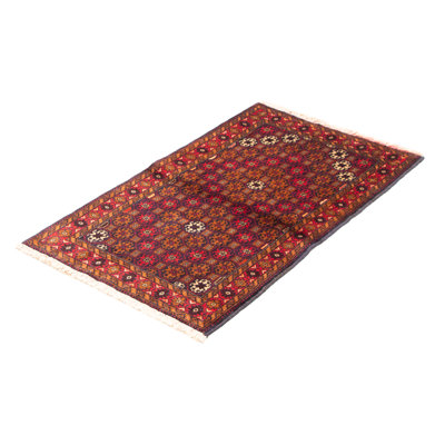 Royal One-of-a-Kind 2'9" X 4'9" New Age Wool Area Rug in Red