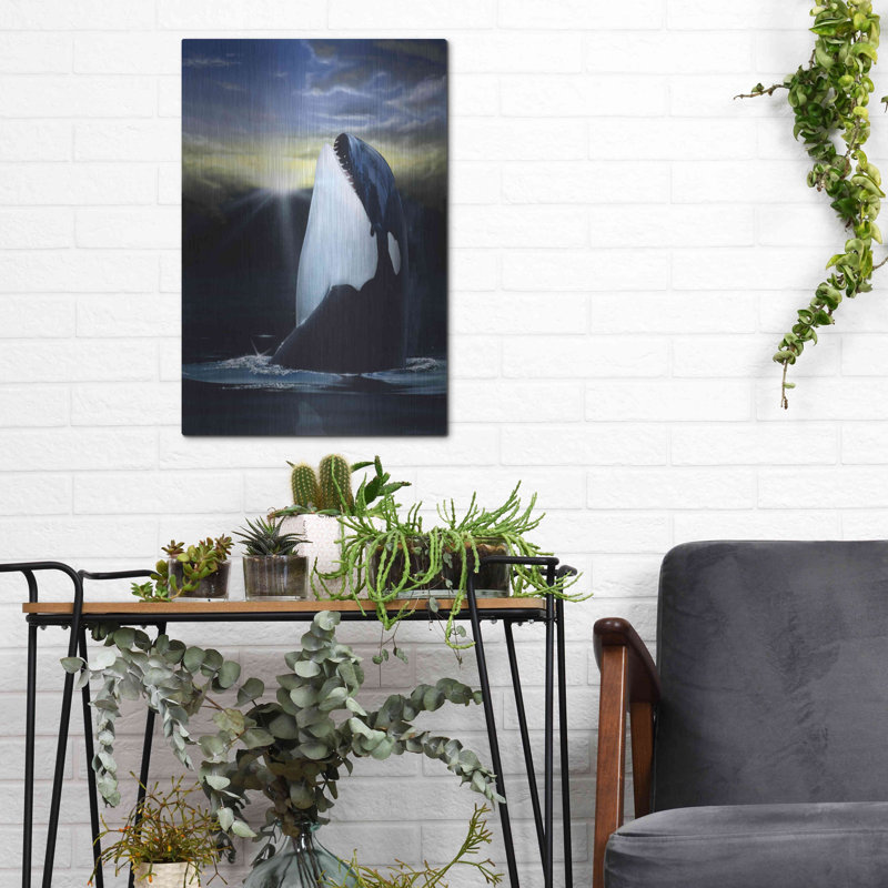 «Orca Sunset» par Chris Dobrowolski, H 16 po x l 12 po