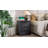 Modern Fluted Nightstand With Charging Station, 3 Drawer Wood Dresser, Curved End Table For Bedroom | Gift Idea-1077214948