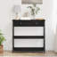 Console Table 100X28x75 Cm Engineered Wood & Steel-1255797501-1255797502