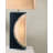 Half Moon Table Lamp with Nightlight Feature - 30", Charcoal Gray Wood 4-Way Rotary Switch-306396076