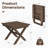 Kahn Rectangular HDPE Outdoor Folding Side Table-11383448