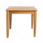 Table d'appoint rustique en bois d'acacia avec lattes compactes, H 20 po x 18,25 po, durable et polyvalente pour les espaces extérieurs