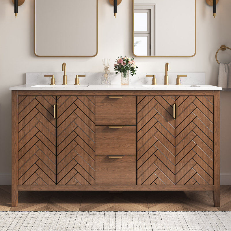 Ensemble de meuble-lavabo sur pied 60 po Abramowitz, 60"