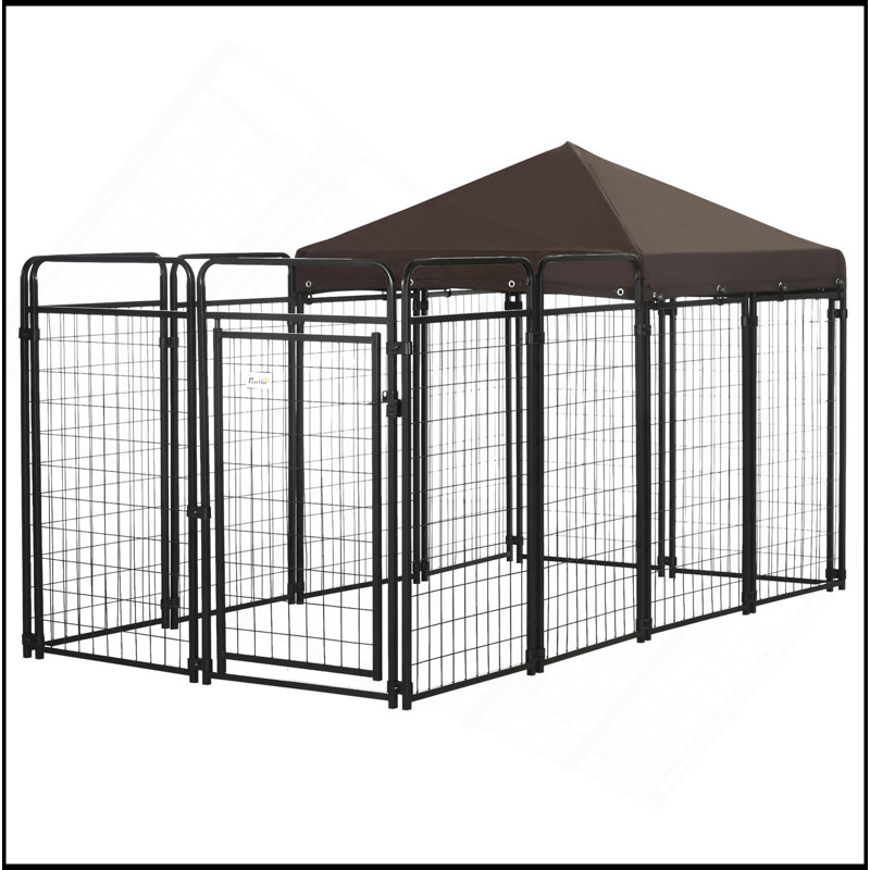 Niche pour chien d'extérieur pour grands et moyens chiens, 9,3 pi x 4,6 pi x 5,2 pi