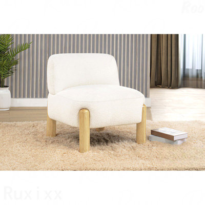 Chaise de bureau Glam Cream Burlap