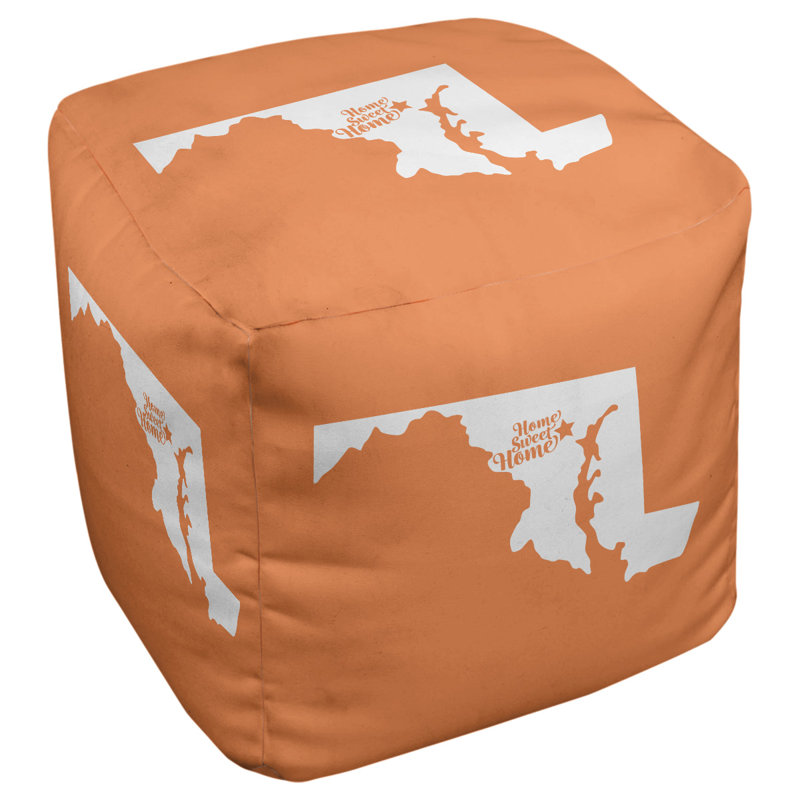 Repose-pieds à cubes baltimore the home, Orange