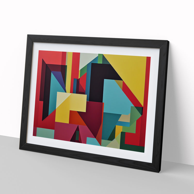 Shapes - Framed Print, Black Framed, 34cm H x 46cm W
