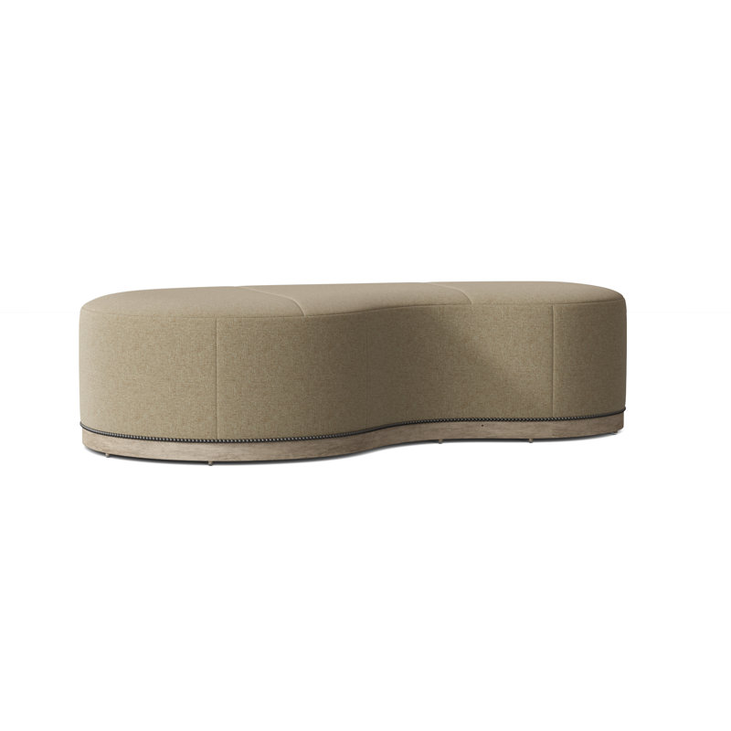 Madeline 61'' Wide Cocktail Ottoman, Tobacco, Barley (8789 07)