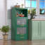 Armoire de rangement en métal avec portes rabattables et tiroir-425257318