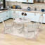 Retro 5-Piece Dining Set, Wood Dining Table with Movable Leaf and Ladder Back Chairs-43382905