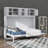 Full-Size Murphy/Wall Bed Featuring Overhead Storage Components