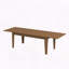 Grande table de cuisine extensible de 106,3 pouces