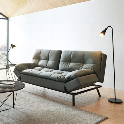 Coussin convertible 78,74 po en polyester gris