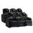 Upholstered Home Theater Seating with Cup Holder-101532637