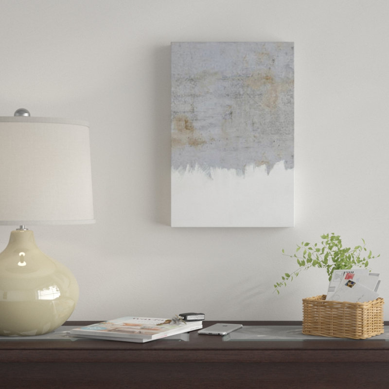«Paint on Raw Concrete», reproduction d'impression sur toile, H 18 po x l 12 po x P 1,5 po, Toile tendue, Pas de tapis