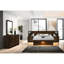 Ensemble de chambre avec lit plateforme 5 pièces et 2 tables de chevet Cappuccino-2024821967-2024821966-2024821953
