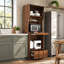 Armoire de rangement autoportante avec plateau et tiroir coulissants