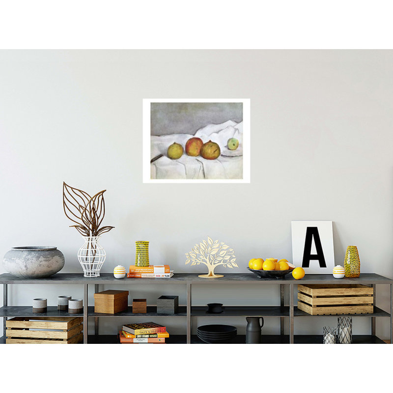 Fruit sur un tissu, impression numérique Paul Cézanne, H 22 po x l 28 po