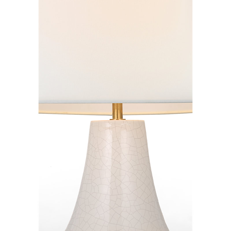 Thomas O'Brien Table Lamp, Crackled Ivory