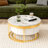 Modern Round Nesting Coffee Table With Drawers