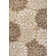 Zinnia Modern Floral Textured Weave Brown/Cream Indoor/Outdoor Rug
