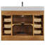 Meuble-lavabo simple 48 po avec tiroir, tablette, prise de courant et plateau en marbre d'ingénierie-2137449797-2137449787