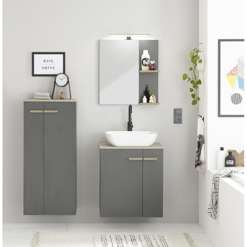 Georgean Bathroom Furniture Suite, Grey