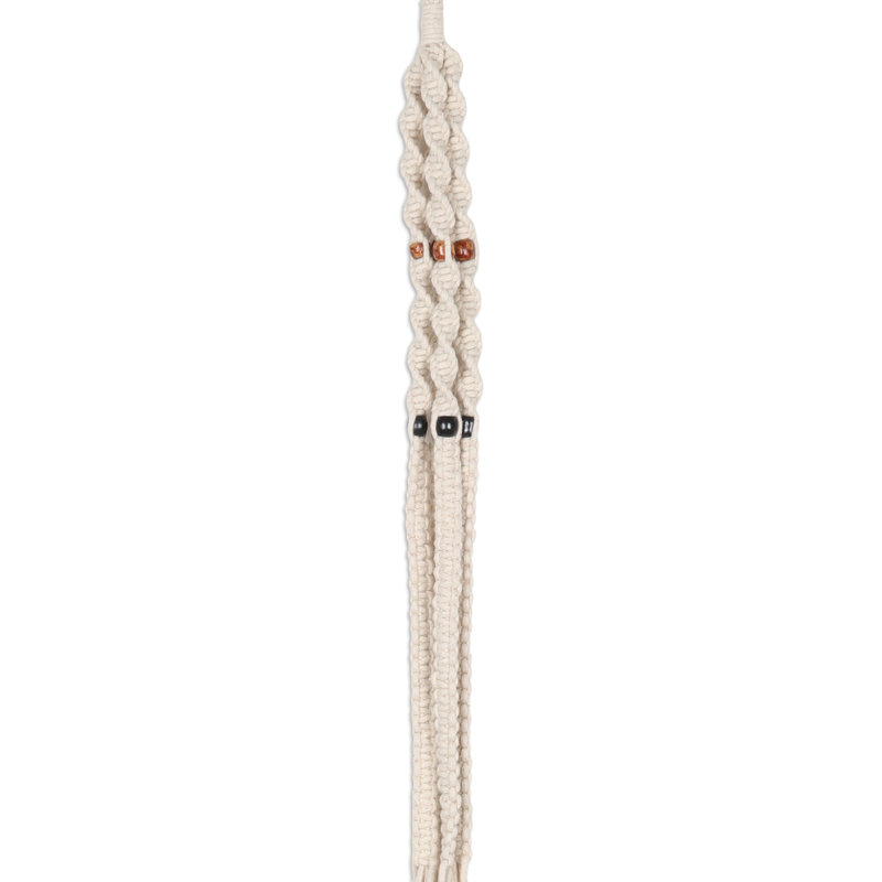 Pot suspendu suspendu en macramé de style Dakota Fields
