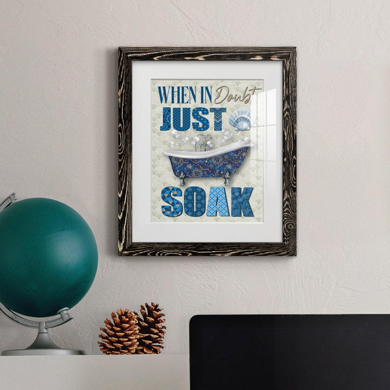 Just Soak - impression encadrée, Cadre noir, H 24 po x l 18 po x P 1,5 po