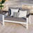 All-Weather Aluminum Patio Loveseat With Angled Backrest