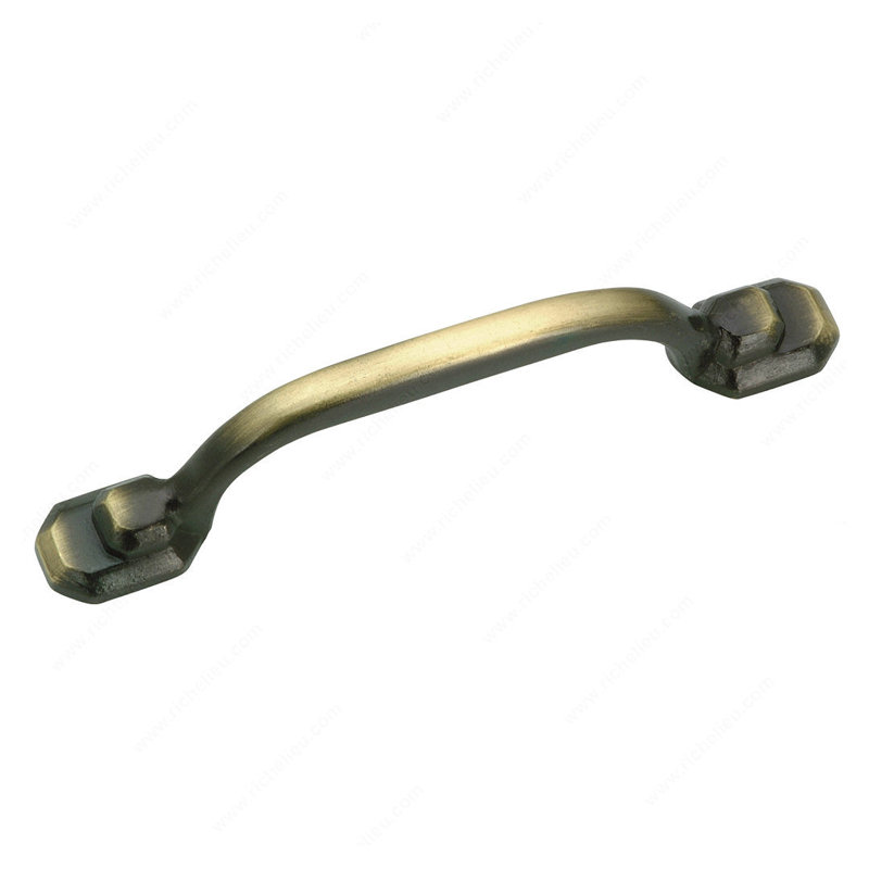 Expression 3" Center to Center Arch Pull, Burnished Brass