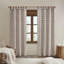 Anaheim Plaid Faux Leather Tab Top Single Curtain Panel with Fleece Lining-309673498-375429375