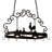 Metal Handcrafted Oval Hanging Pot Rack