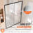 Semi-Frameless Shower Door 57.7-59 X 70 In Tempered Glass 1/4 In Matte Black