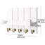 Hannover Wall Organizer with Key Hooks and Mail Storage