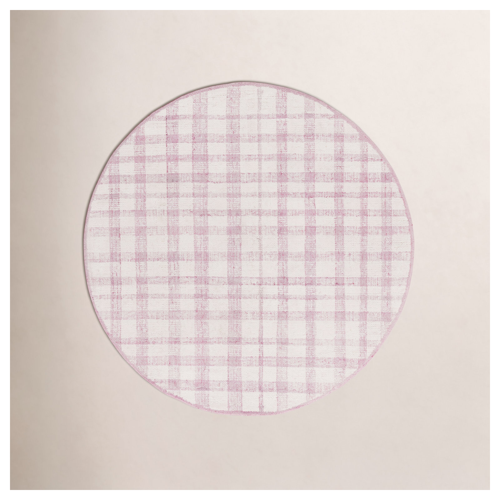 Tuire Tufted Performance Plaid Rug, Round 6"