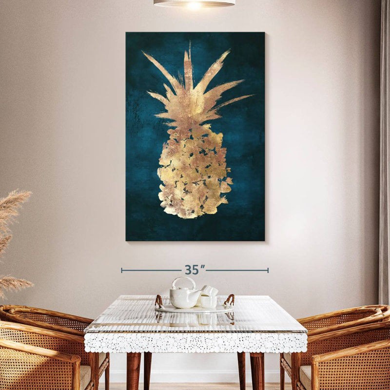 Yarlin Golden Night Pineapple, 51" H x 34" W
