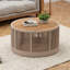 Table basse d'extérieur en rotin et bois d'acacia pour patio-1048911391